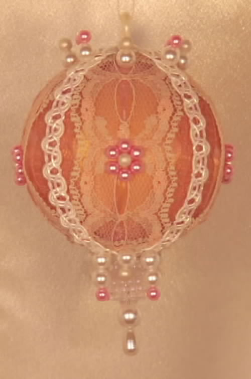 Pretty Baby Girl Pink Victorian Style Christmas Tree Ornament